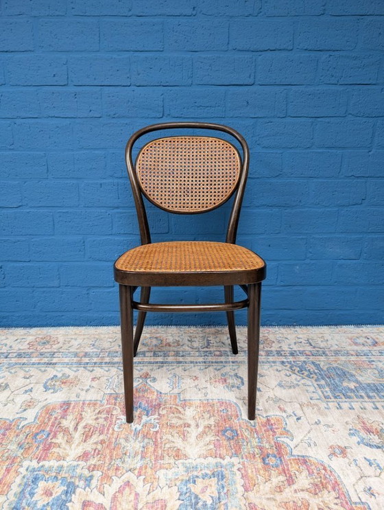 Image 1 of 7x Vintage rattan chairs, model 215r, Thonet
