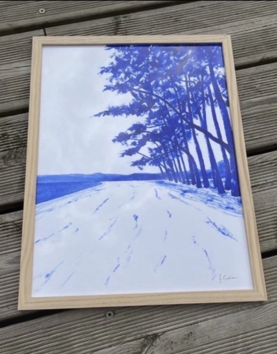 Image 1 of Acryl op 300g fabriano papier.  Formaat 40x30cm.