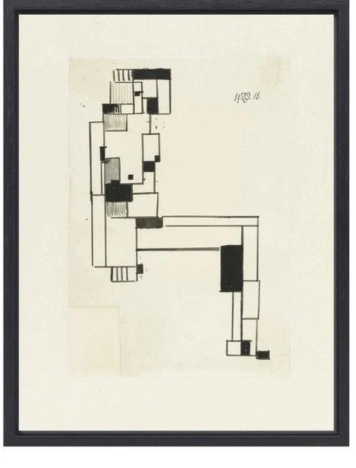 Image 1 of Theo Van Doesburg --Female Nude     (Ingelijst)