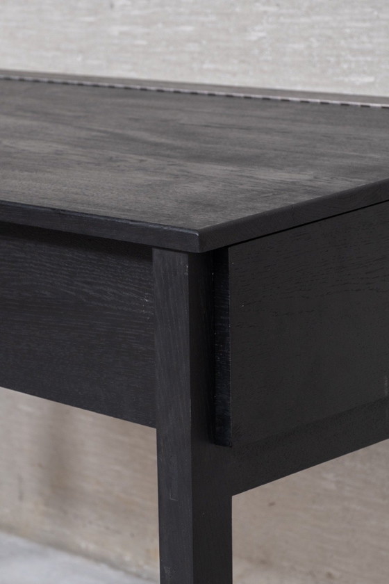 Image 1 of Black Oak Study Desk