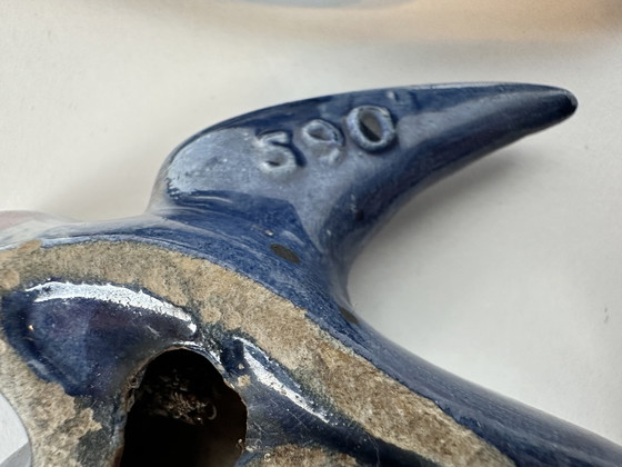 Image 1 of 5x Originele mid-century Wandzwaluwen en hun nesten (2x) - W. Germany