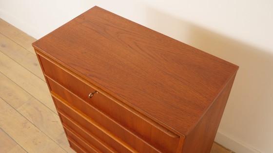 Vintage Deense Ladekast | Teak | 6 Lades | 106 Cm – Ladekasten, Wood (photo 4 of 9)