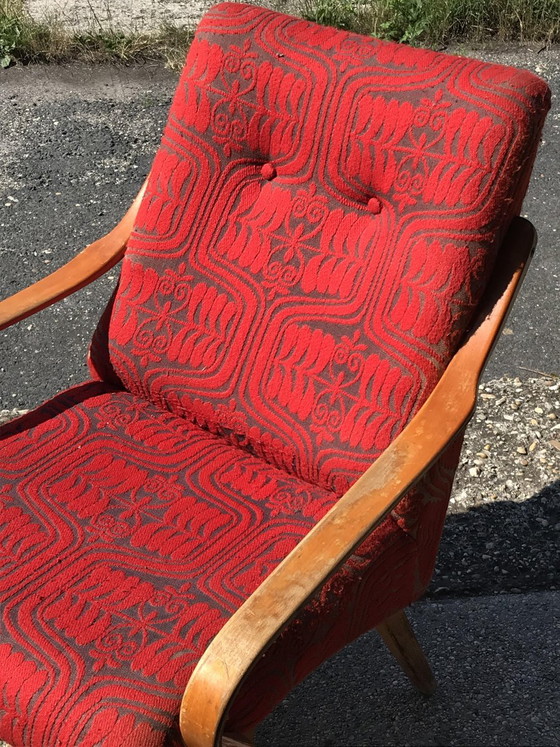 Czech Wooden Lounge Chair by Jaroslav Smidek, 1960s, Armchairs (photo 2 of 3)