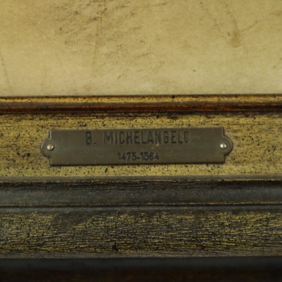 Image 1 of Impression d'art encadrée La Vierge à l'Enfant Michel-Ange