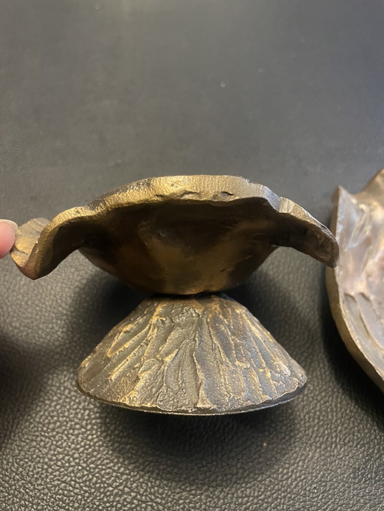 Image 1 of 2 portacandele brutalisti vintage, anni '50