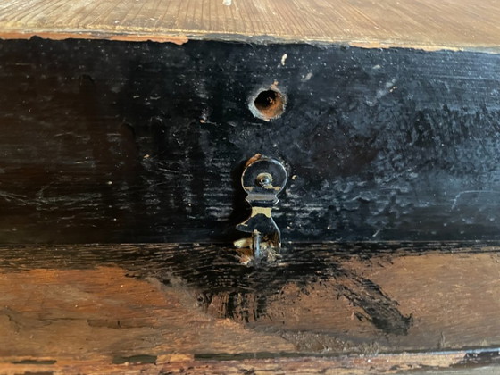 Image 1 of Fabriekesklok Klok Wandklok Vintage Frans jaren 40