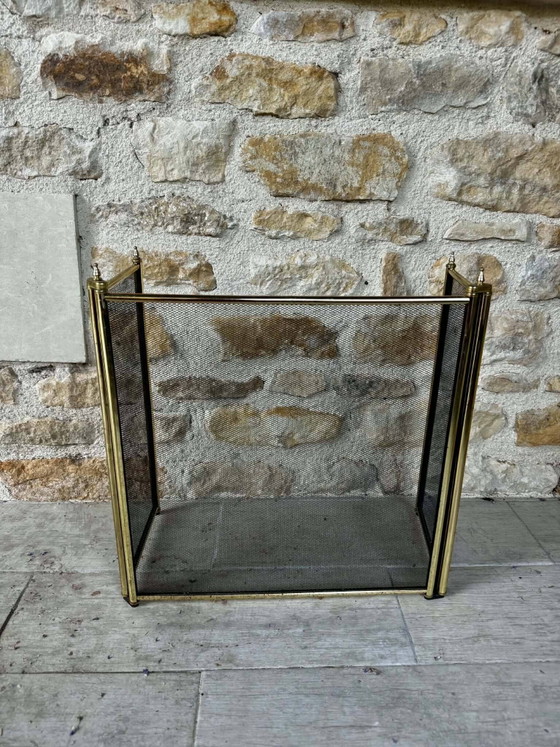 Parascintille vintage con 3 ante – Oggetti decorativi, Metal (photo 4 of 5)