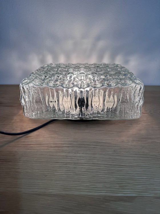 Lampe vintage Fischer Leuchten en verre givré – Plafonniers (photo 5 of 12)