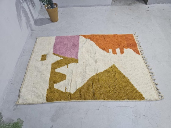 Image 1 of Tapis marocain artisanal en laine 250cmx150cm