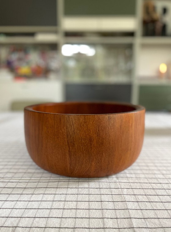 Ciotola XXL in Teak Mid Century Nissen Bowl Anni '60 Vintage Scandi – Ciotole, Wood (photo 8 of 22)