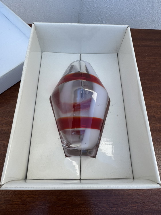 Image 1 of Kleine Guzzini vaas van geblazen glas