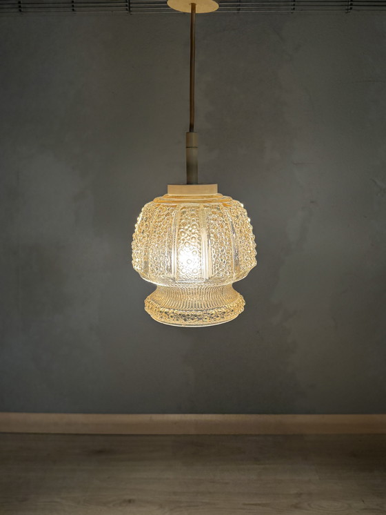 Image 1 of Atmospheric Vintage Ceiling Lamp With Bubble Glass