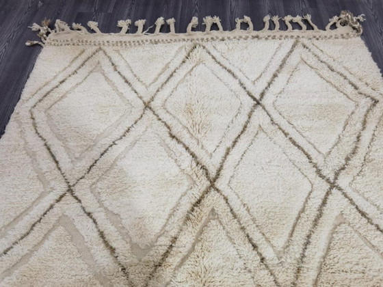 Image 1 of Alfombra hecha a mano en lana natural, 250cm x 150cm