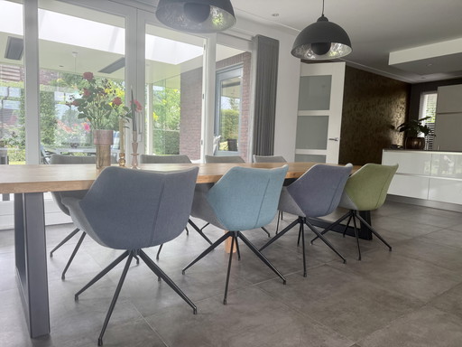 Zuiver Doulton dining room chairs - 8 pieces