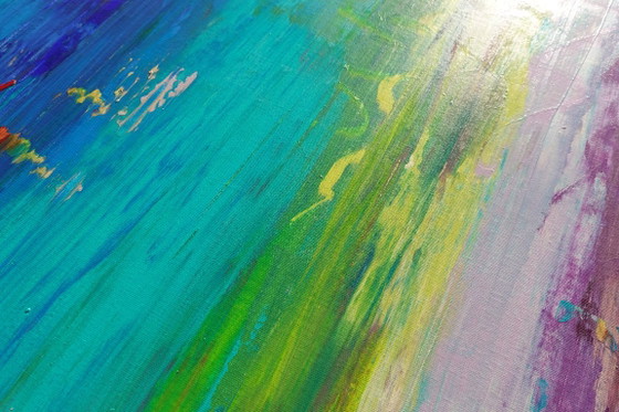 Abstract A1402 - Groot Origineel Schilderij – Schilderijen & Tekeningen, Canvas (photo 7 of 19)