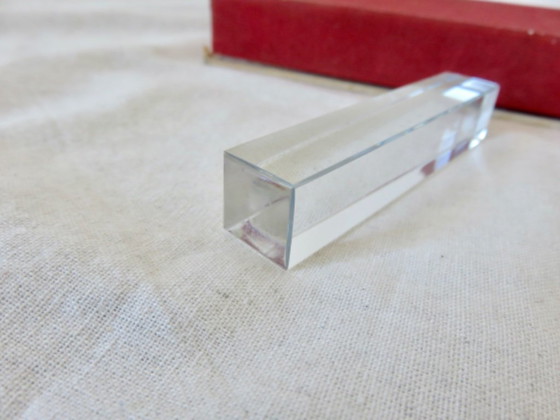 Baccarat, 12 Kristall-Messerbänkchen, in Originalverpackung, 1940er oder 50er Jahre – Tischdekoration, Crystal (photo 5 of 9)