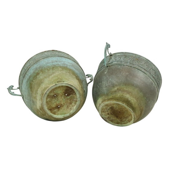 Image 1 of Vasi da fiori francesi Vasi da giardino Verdigris