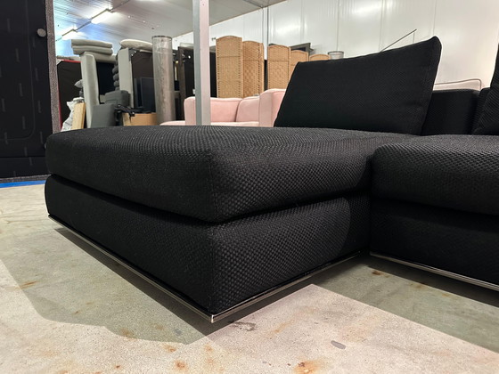 Image 1 of Minotti Hamilton Corner Sofa Black