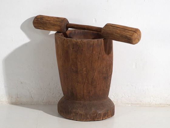 Antique wabi-sabi style grain mortar (c.1920) #1 – Decorative Objects (photo 35 of 40)