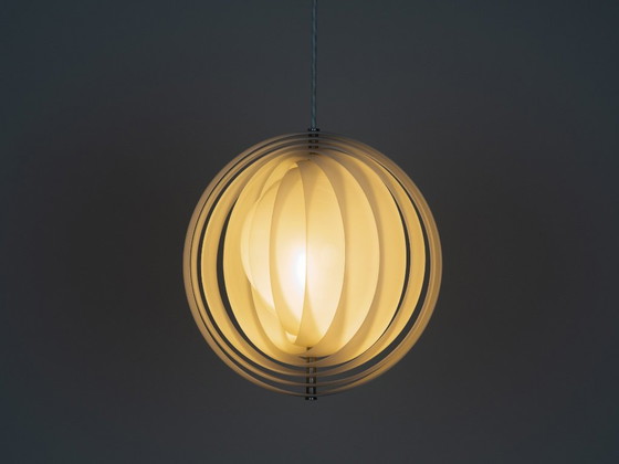 Image 1 of Lampada a sospensione vintage danese Moon di Verner Panton, Louis Poulsen