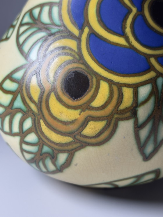 Image 1 of Boch Frères Keralux Art Deco Vase by Charles Catteau – Belgium, ca. 1925–1930