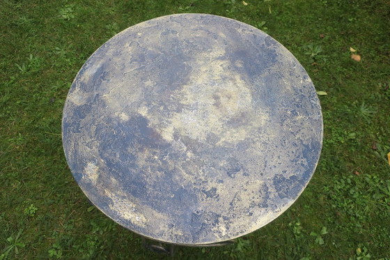 Image 1 of Mid Century Painted Iron Patio or Garden Table, 1960s