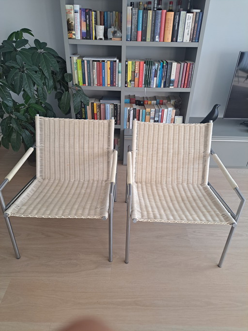 Martin Visser SZ 01 fauteuils in de pitrietversie (2x)