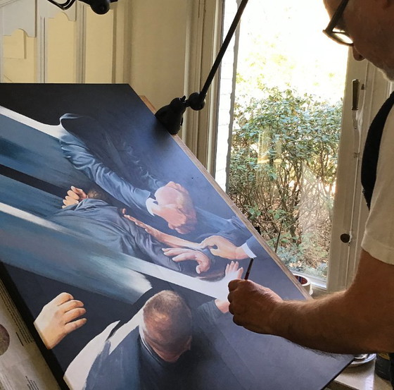 Gemälde 'The Suits' – Gemälde & Zeichnungen, Canvas (photo 5 of 5)