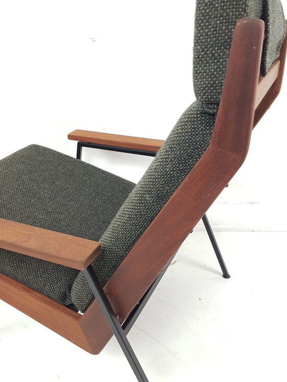 Image 1 of Vintage Rob Parry armchair, De Ploeg wool fabric, green, new