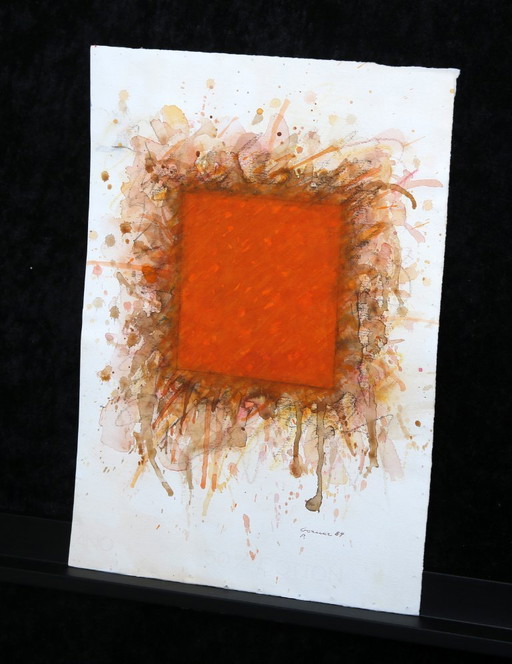 Berner, Bernd - ohne Titel - 1984 - Gouache + Kreide auf Bütten - handsigniert