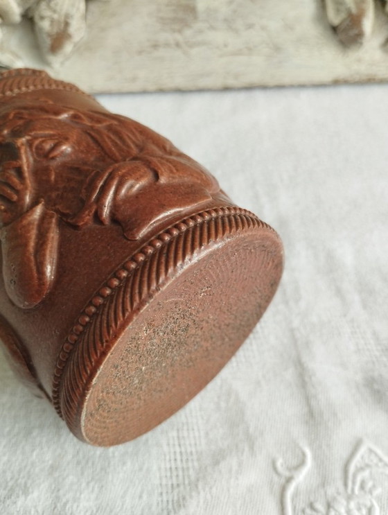 Image 1 of Antieke steengoed tabakspot van Beauvaisis