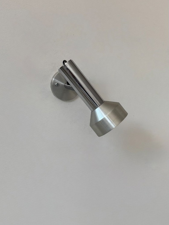 Image 1 of Applique vintage regolabile, metallo cromato e spazzolato, Francia, 1970