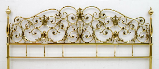 Image 1 of Doppio Bad in ottone in stile neoclassico italiano della metà del secolo scorso, anni '60