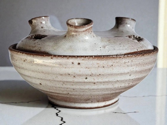 Blumenvase aus Steinzeug Ratilly / Pierlot / Puisaye – Vasen, Porcelain (photo 6 of 6)