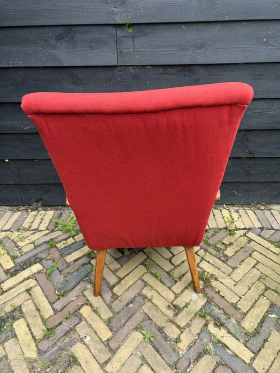 Vintage Stoel Mid Century – Fauteuils, Metal, Textile (photo 5 of 6)