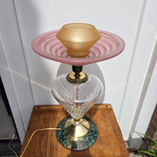 Beautiful Memphis Design Table Lamp from the 1980s