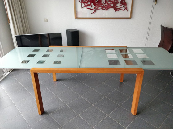 Image 1 of Table de salle à manger extensible en verre Ligne Roset