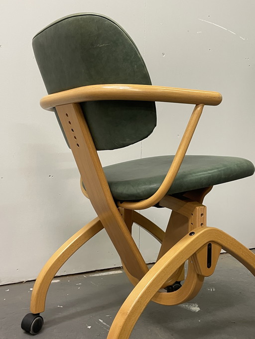 Sedia da ufficio ergonomica vintage Moizi