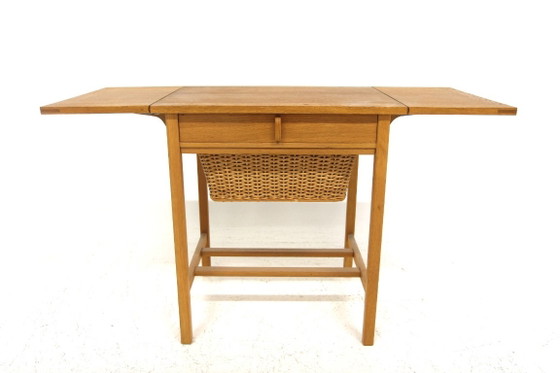 Scandinavian Oak Sewing Table, Sweden, 1960 – Consoles, Wood (photo 6 of 14)