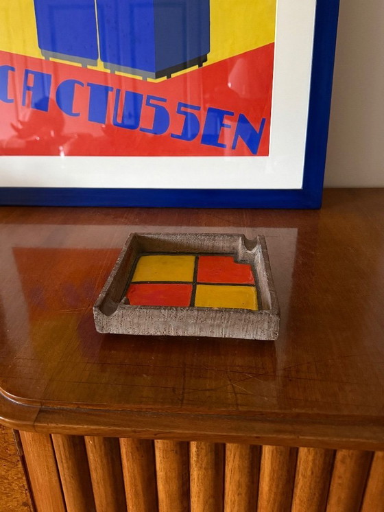 Image 1 of Keramische asbak in space age-stijl uit het midden van de 20e eeuw, Aldo Londi Bitossi, Italië, jaren 70.