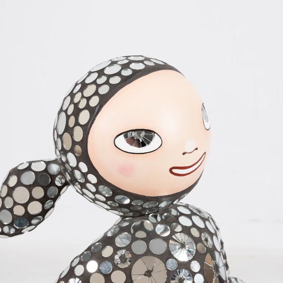 Image 1 of Kathy Mueller-Moser (1968) - Open arms noir, 56 x 45 cm ,3/3, signé