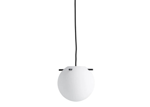 Lampada a sospensione Frandsen Koi Ø19 – bianco opale / nero