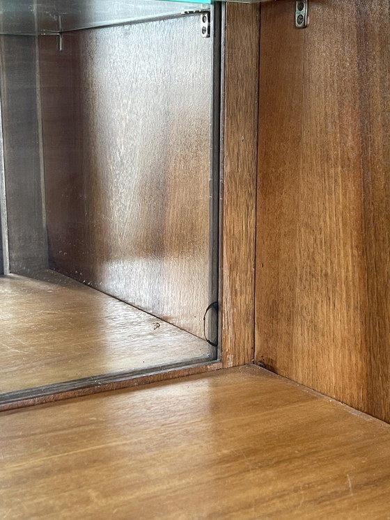 Sekretärsschrank im Art-Deco-Stil – Aufbewahrungsschrank, Glass, Metal (photo 8 of 15)