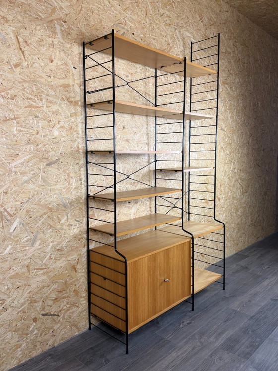 Jaren 60 70 Essen Wandrek Wall Unit Van WHB Duitsland Mid Century – Metal, Wood (photo 4 of 18)