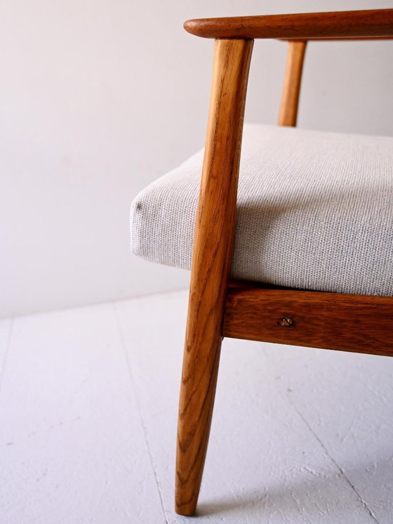 Image 1 of Poltrona in teak vintage svedese di Folke Ohlsson per DUX