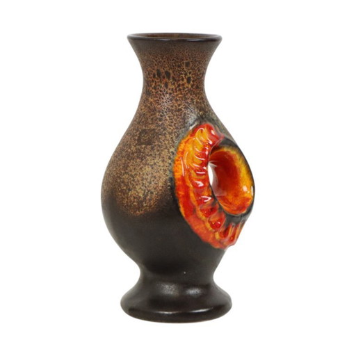 Vaso di lava arancione grasso Germania Ovest