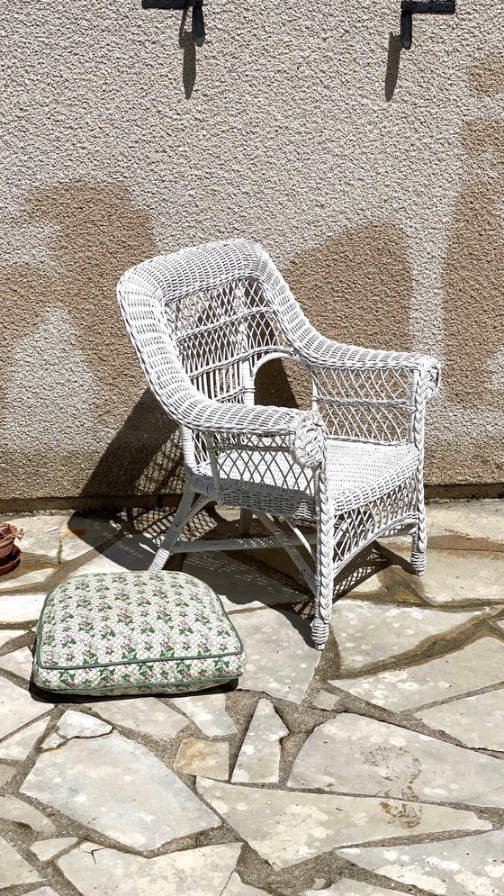 Image 1 of Fauteuil de Jardin Kids Rotin Vintage