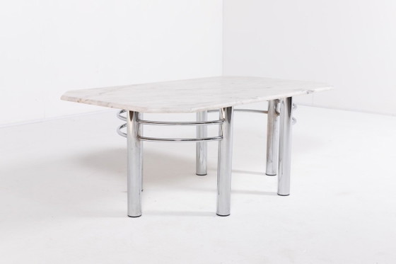 Image 1 of Modern Italian design marble coffee table
