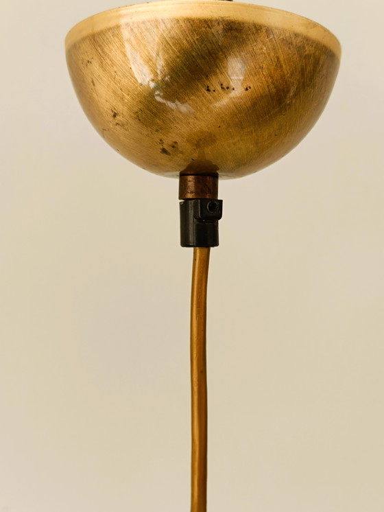 Image 1 of Witte Opaline De Clichy Glazen Hanglamp