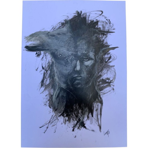 Vintage painting face 2 von Lemmy Gonthier, 2014